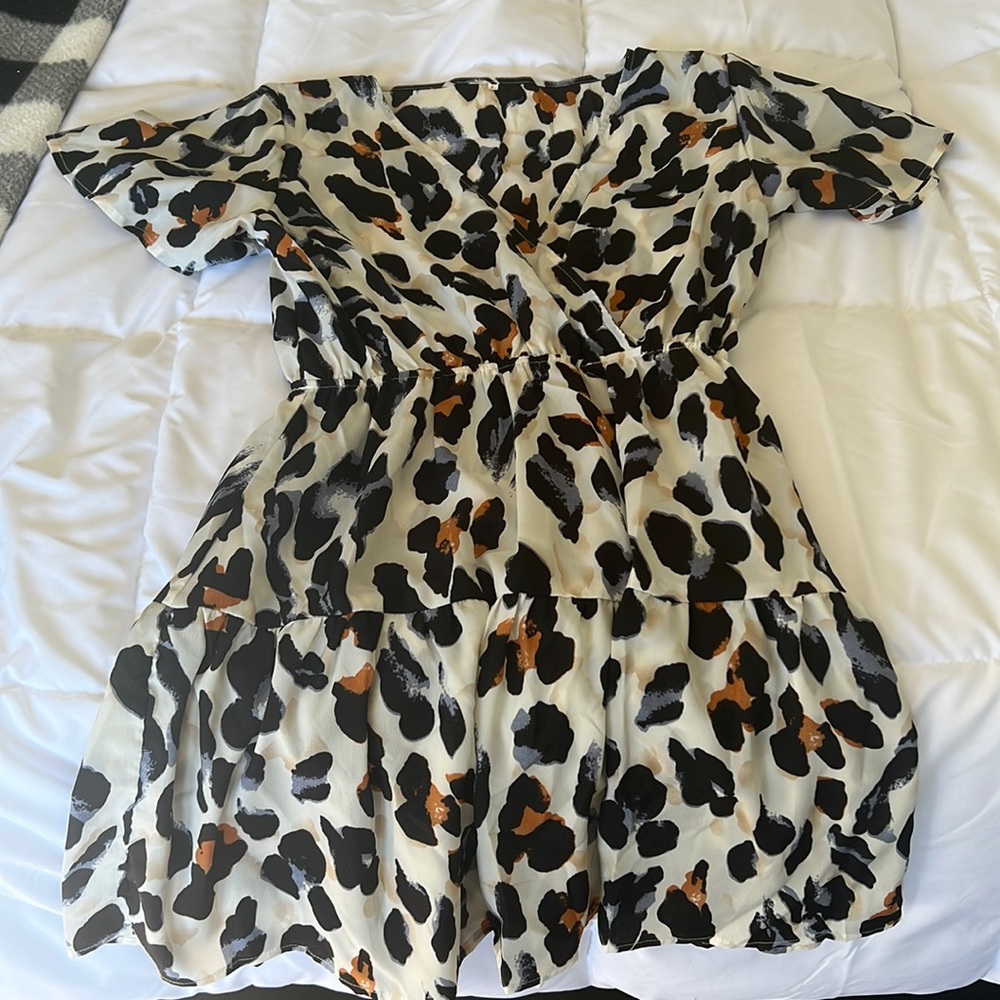 Leopard print dress